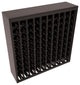 100-Bottle Deluxe Wine Rack,  Redwood, Black + Satin