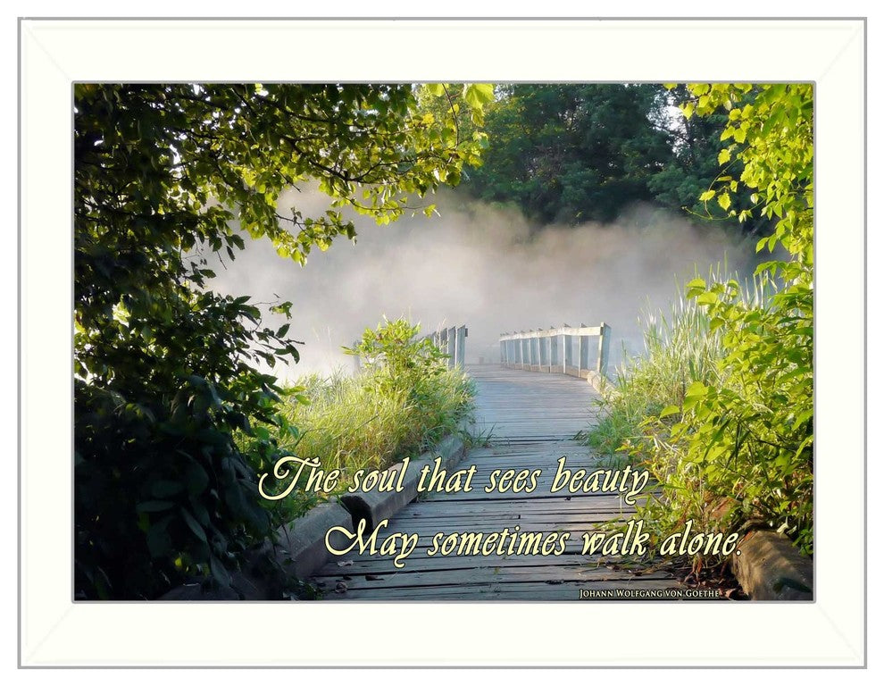 "Beauty" By Trendy Decor4U, Printed Wall Art, Ready To Hang, White Frame