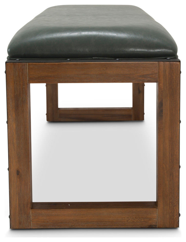 Brooklyn Walk Dining Bench, Burnt Umber