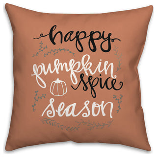 Happy Season 18x18 Spun Poly Pillow