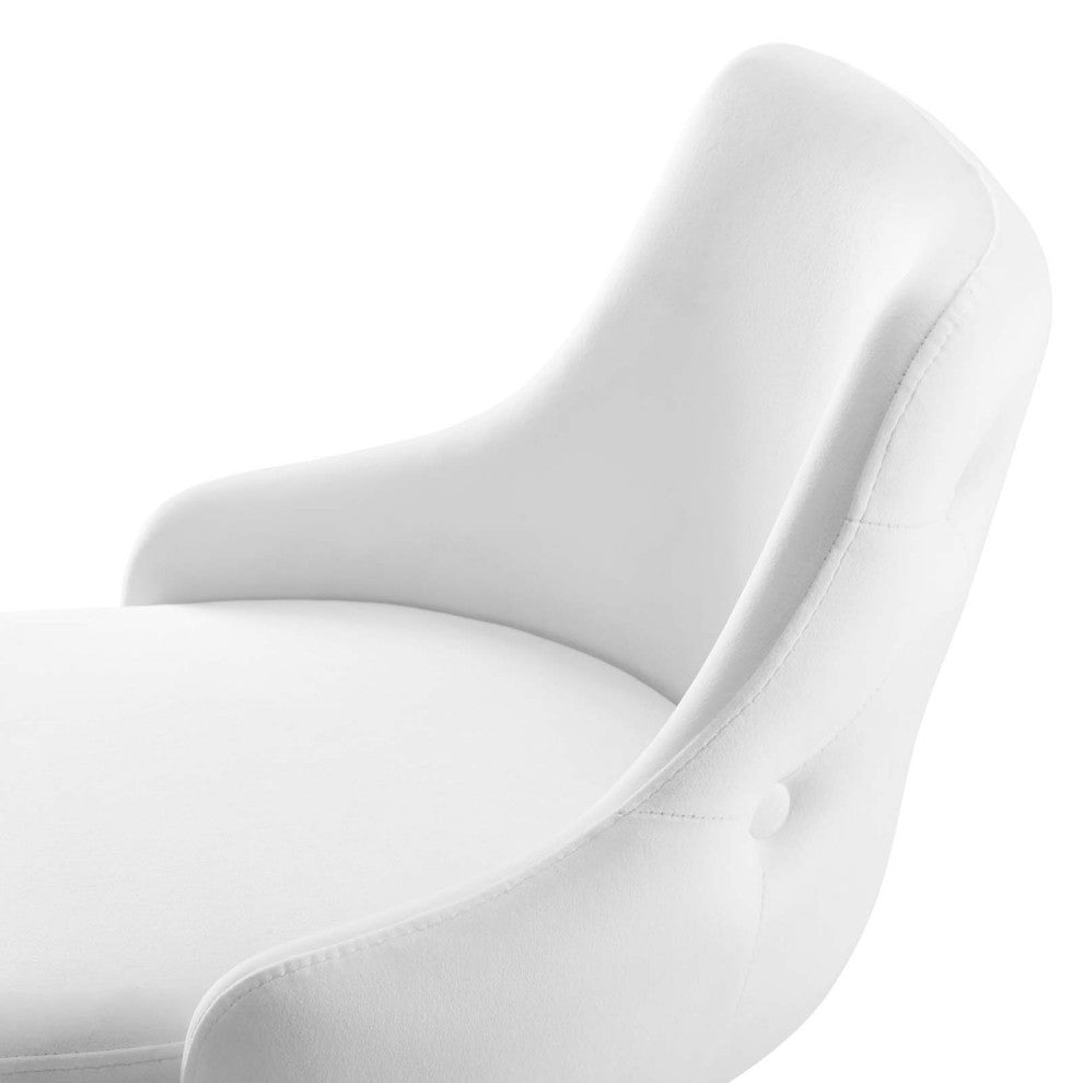 Bar Stool Chair Barstool, Set of 2, Velvet, White, Modern, Bar Pub Restaurant