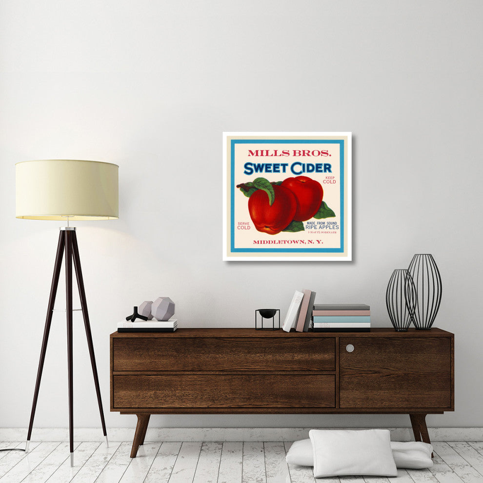 "Mills Bros. Sweet Cider" Digital Paper Print by Retrolabel, 32"x32"