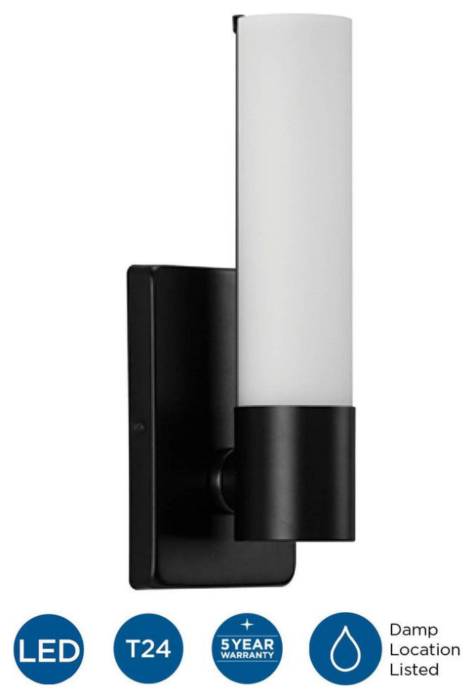 Blanco LED Collection Black 1-Light LED Wall Sconce
