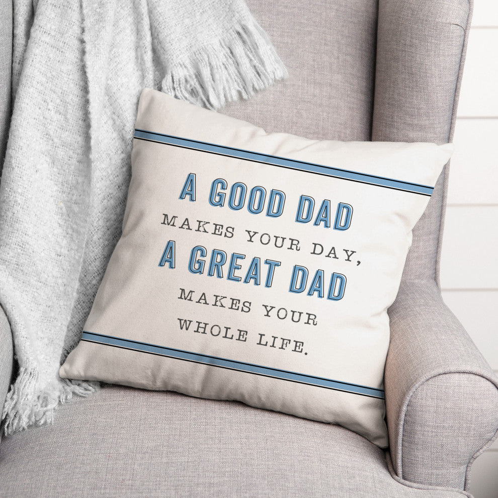 Good Great Dad 18x18 Spun Poly Pillow