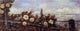 Pierre Laprade Bay With White Roses, Gallery Wrapped Canvas Print, 15"x30"