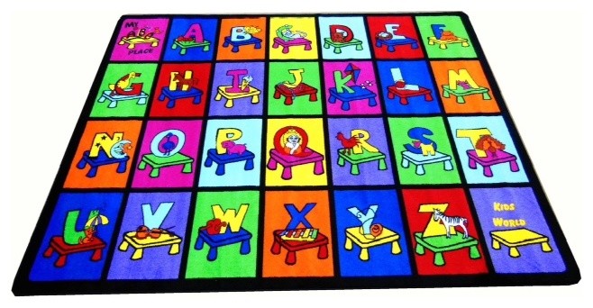 My ABC Place #1021 5'x8' Children's Educational and Play Rug