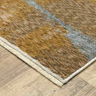 Harlan Modern Abstract Odyssey Polyester Area Rug 6'7" x 9'6"