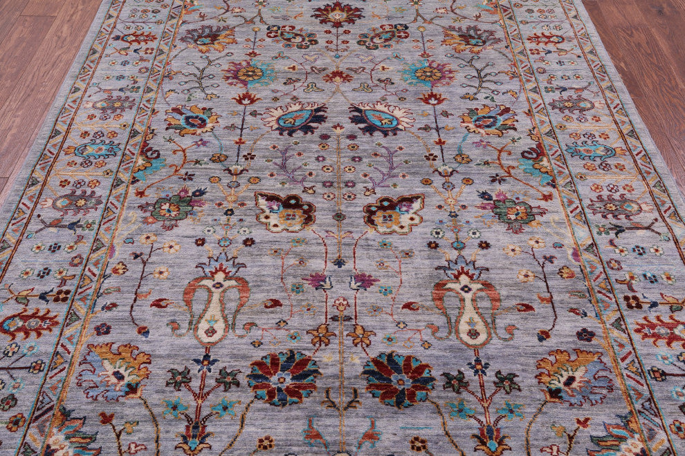 5' 8" X 7' 10" Persian Tabriz Handmade Wool Rug Q11275