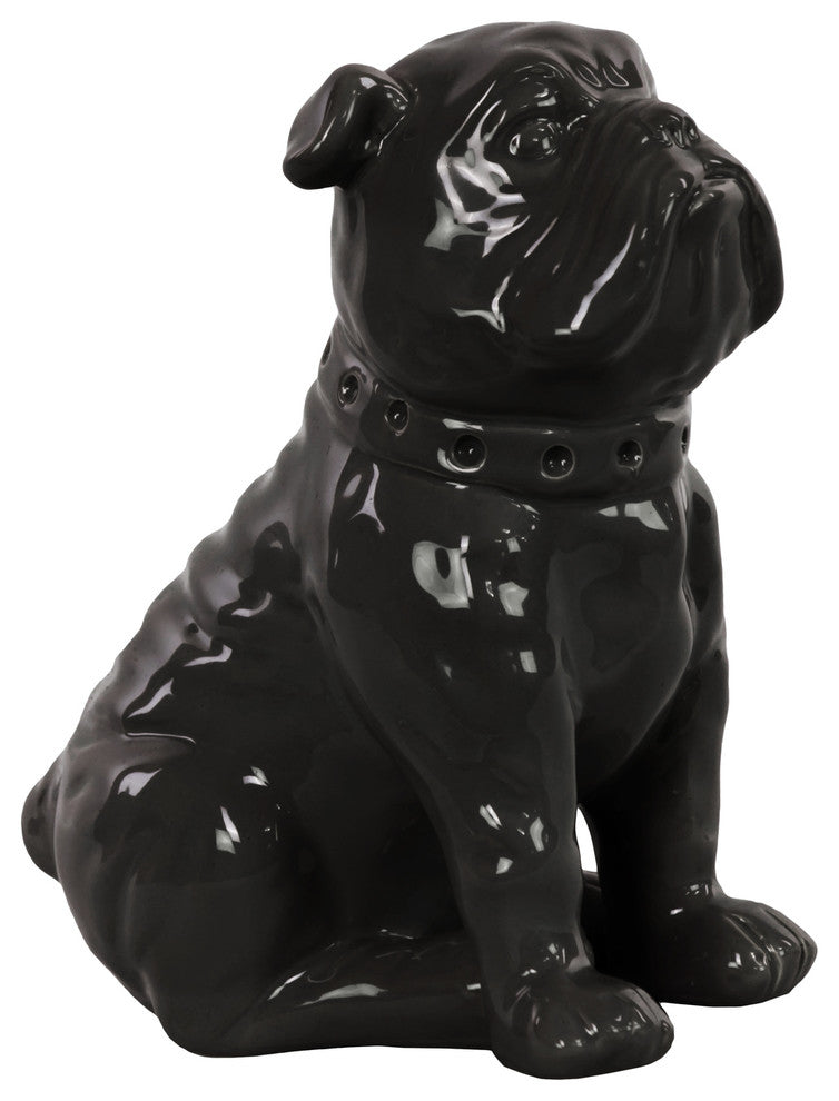 Ceramic Figurine, Gloss Black