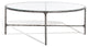Safavieh Couture Jessa Oval Metal Coffee Table, Silver