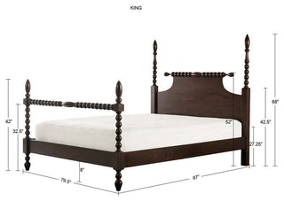 Madison Park Signature Beckett Bed Transitional Wood Bedframe