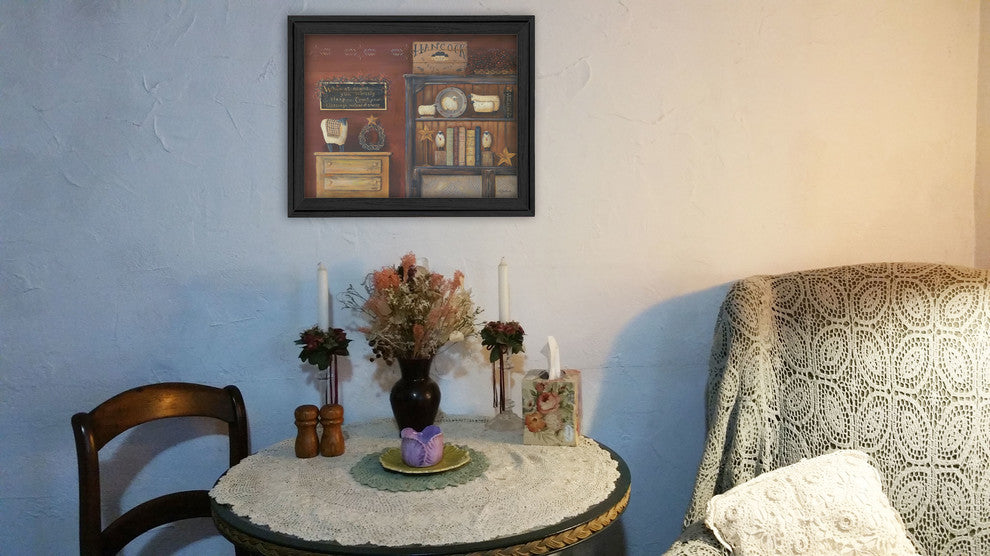 "Count Your Blessings" By Pam Britton, Printed Wall Art, Black Frame