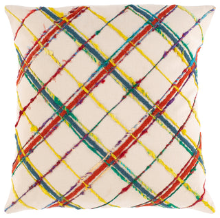 Callie CLI-002 Pillow Cover, Multicolor, 18"x18", Pillow Cover Only