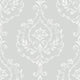 Grey New Damask Peel & Stick Wallpaper