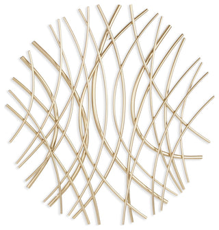 Eleni Small Abstract Wall Decor - Gold