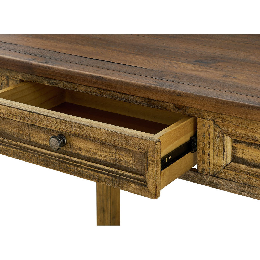 Picket House Abilene Kitchen Island and 4 Stools, Brown