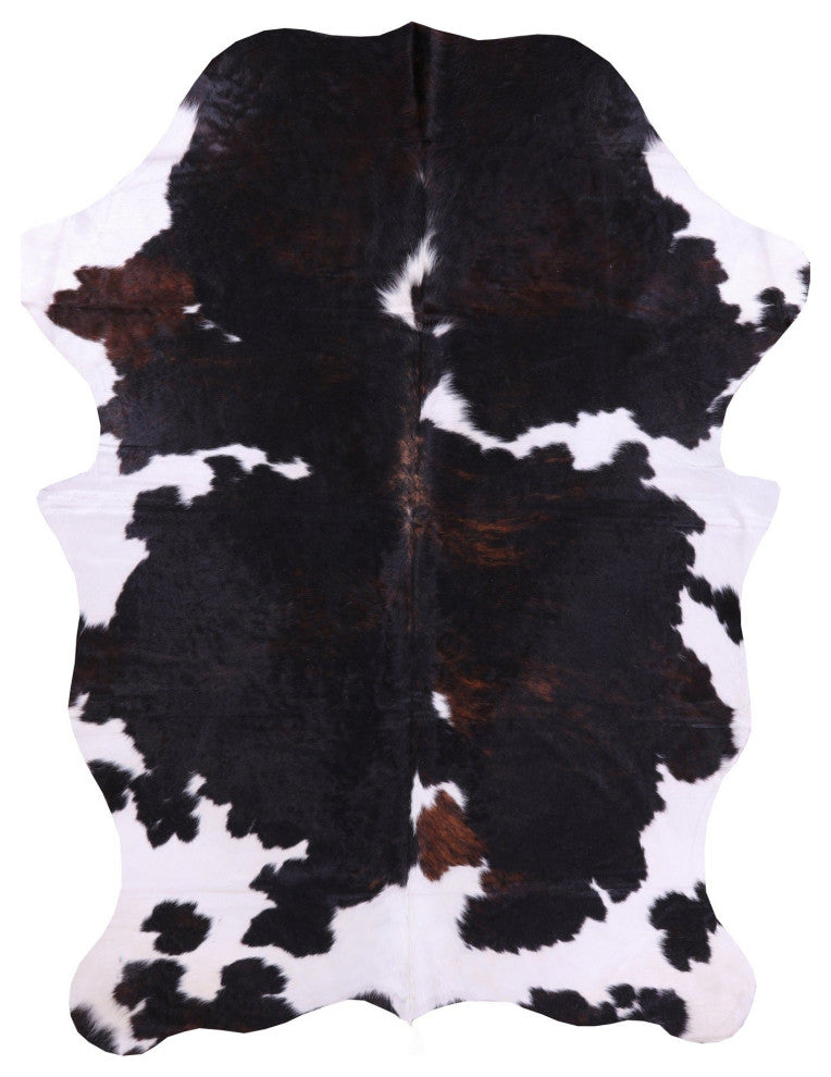 7' 7" X 5' 3" Organic Natural Hair-On Cowhide Area Rug C1757
