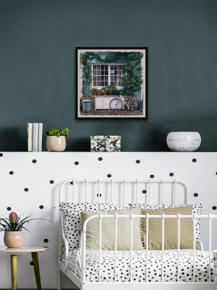 "Window Vines" Framed Painting Print, 12x12