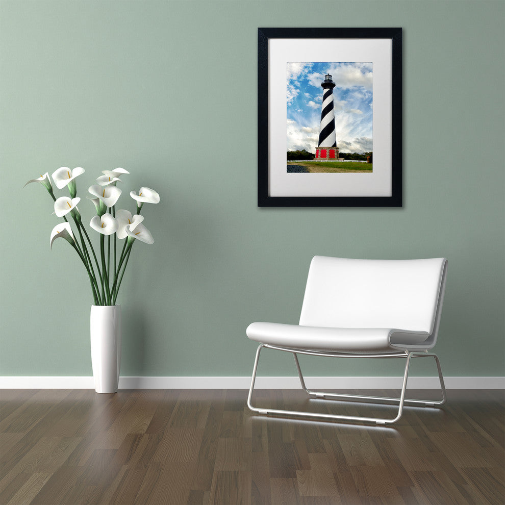 PIPA Fine Art 'Cape Hatteras Lighthouse' Matted Framed Art, 20x16