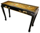 Claw Foot Console Table, Gold Leaf Birds and Flowers