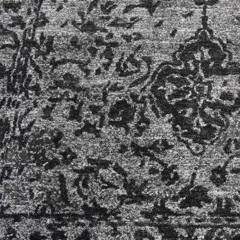 MACHINE MADE HEATSET POLYPROPYLENE AREA RUGS -Silver Color,Contemporary Design, [Rectangle] 5'x8'