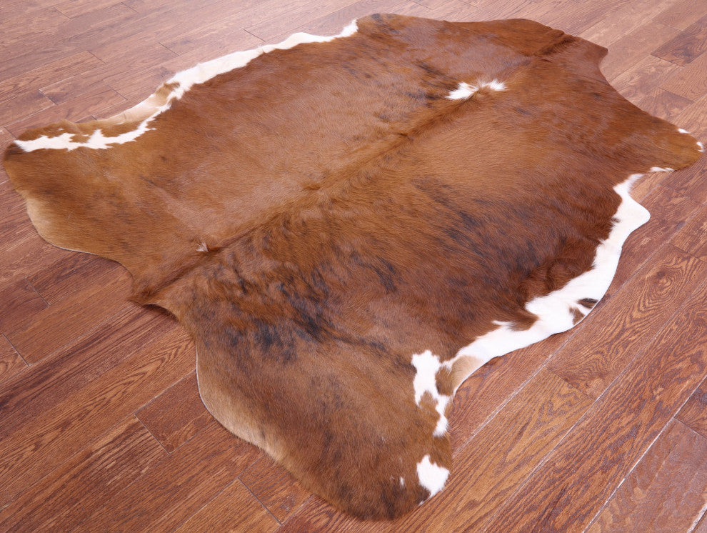 6' 5" X 5' 3" Natural Cowhide Rug C1804