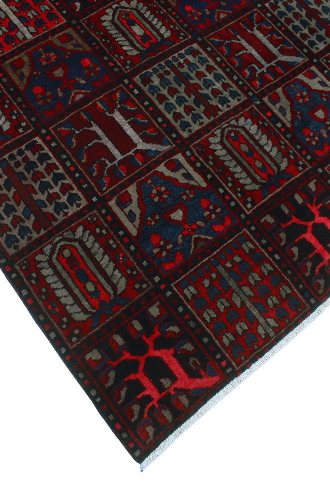 Fine Vintage Distressed Bocley Red Rug
