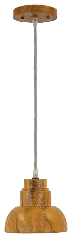 Yosemite Home Decor 1 Light Pendant, Wood Finish