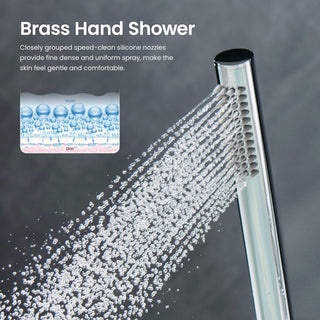 Circular 2 Function Thermostatic Shower System, Rough, Valve, Chrome