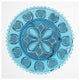 "Blue Pressed Glass Plate" Print 19th Century American Glassmaker, 38"x38"