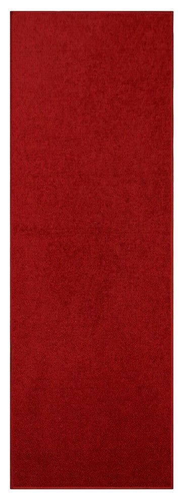 Furnish My Place Red 4' x 20' Solid Color Rug Runner Made In Usa