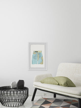 "Map Shorts" Framed Painting Print, 30"x45"