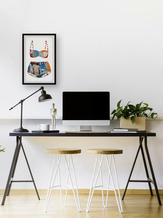 "Liberty Bikini" Framed Painting Print, 8x12