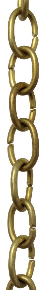 Brass Small Loop Chandelier Chain, 3'', Antique Brass, U23