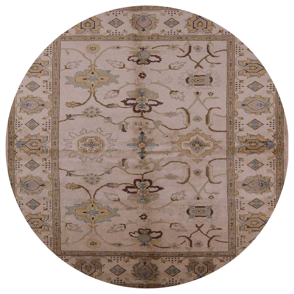 Ahgly Company Indoor Round Mid-Century Modern Area Rugs, 4' Round