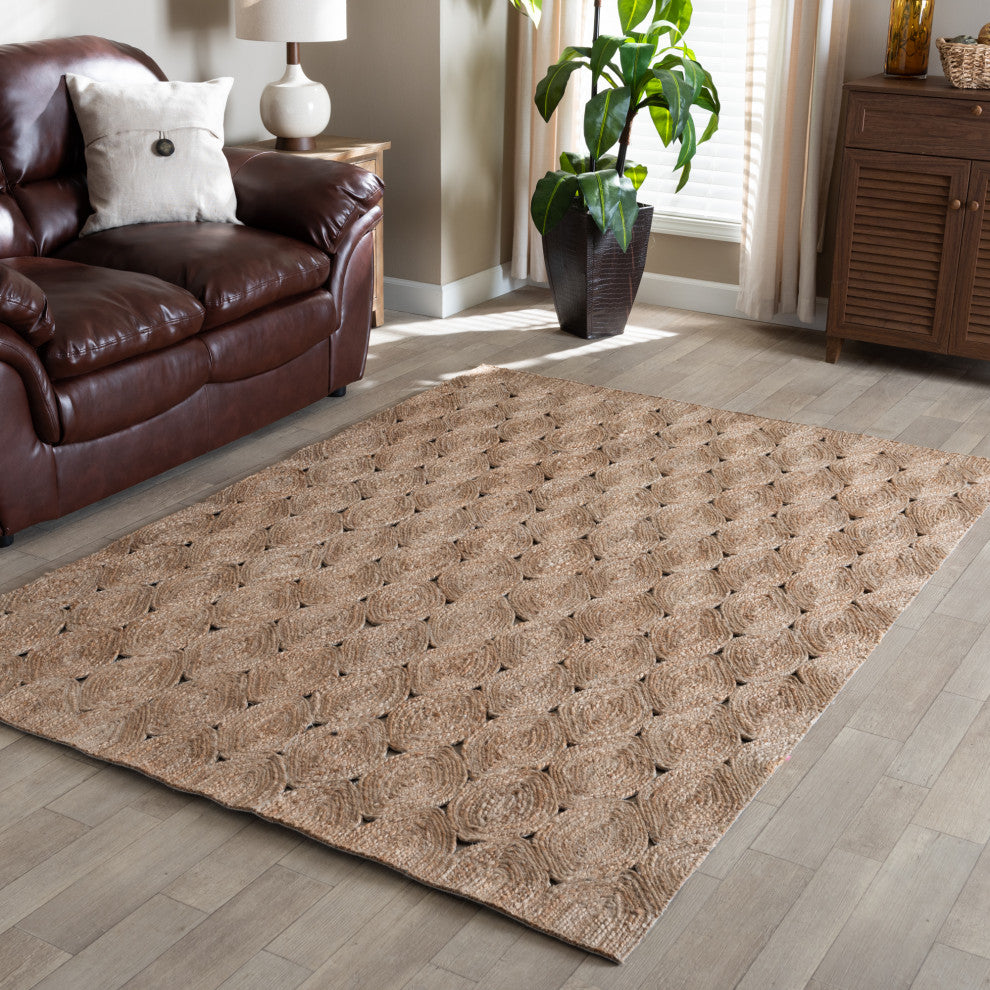 Addis Modern Handwoven Hemp Area Rug