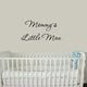 VWAQ Mommy's Little Man Nursery Wall Decals Cute Baby Quote Vinyl Nursery Quotes