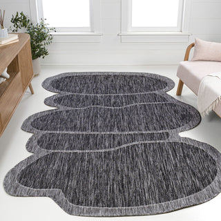 Jasper Modern Rustic Abstract Indoor/Outdoor Shaped Area Rug