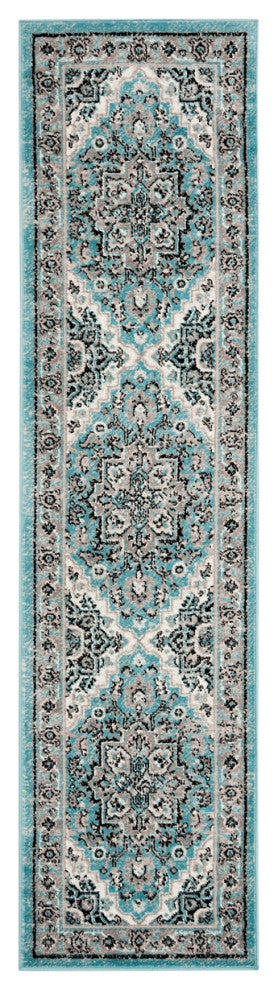Safavieh Skyler Sky126M Bohemian Rug, Blue/Ivory, 6'0"x9'0"