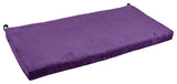 42"X19" Solid Microsuede Loveseat Cushion, Ultra Violet