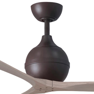 Irene-3 Paddle Fan, Textured Bronze, 52", Gray Ash Blades