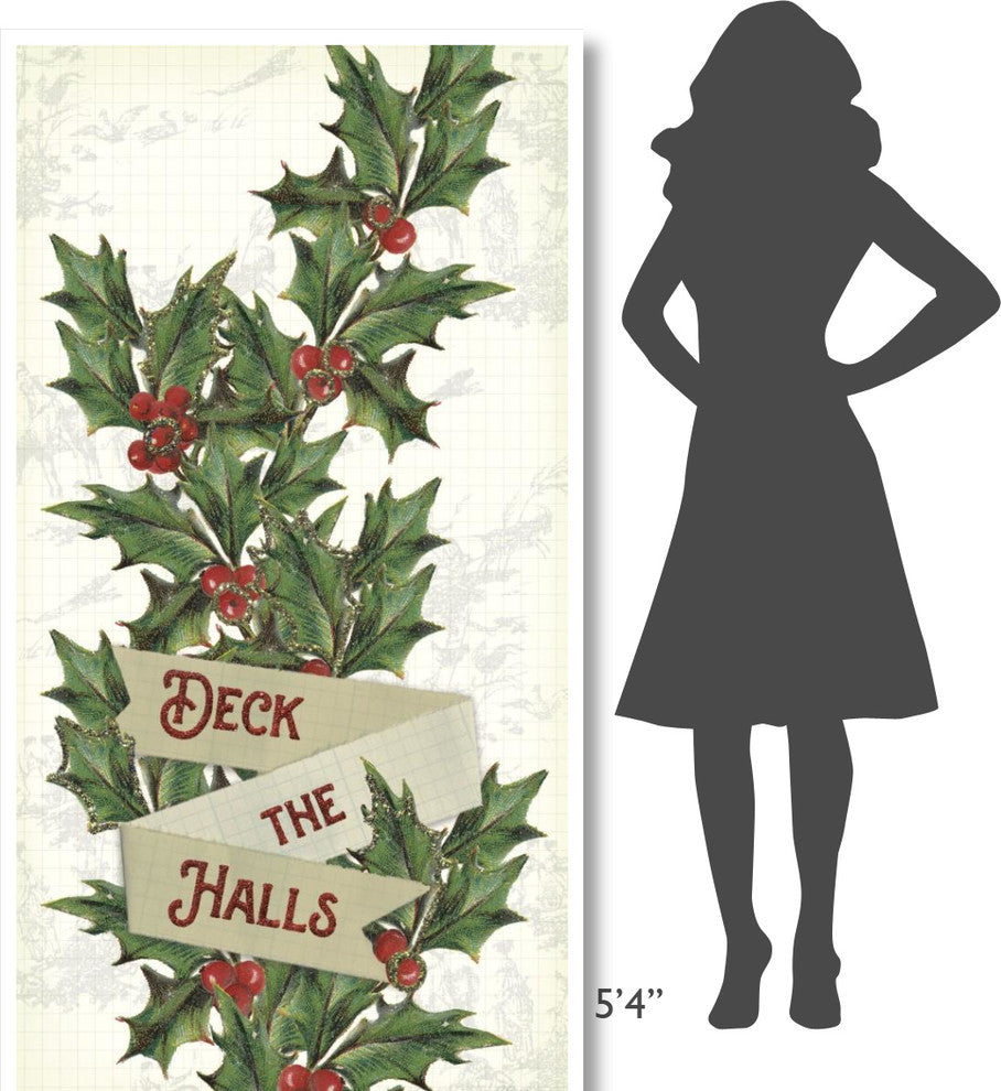 "Yuletide VII" Digital Paper Print by Sue Schlabach, 38"x74"