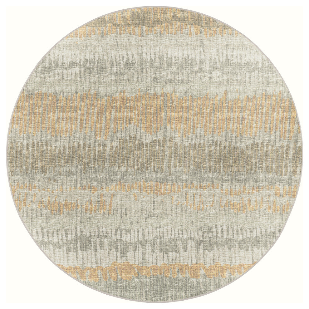 Dalyn Winslow WL4 Khaki 4'x4' Round Rug
