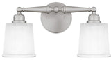 Cecilia 2-Light Bath, Brushed Nickel