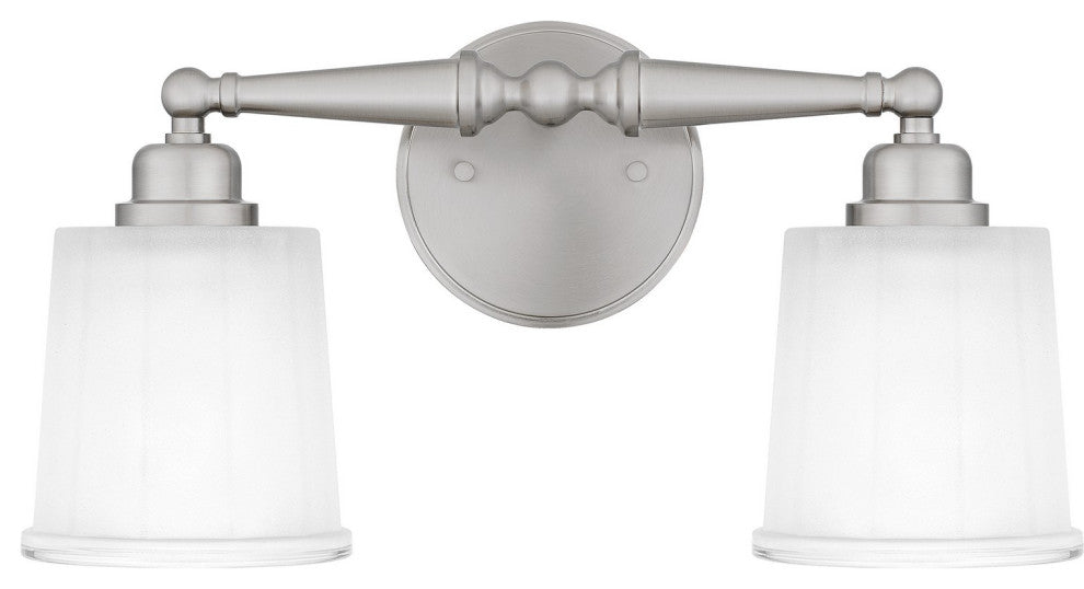 Cecilia 2-Light Bath, Brushed Nickel