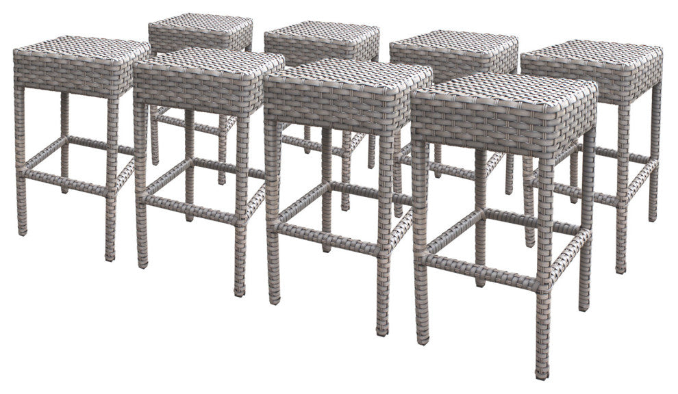 8 Oasis Backless Barstools