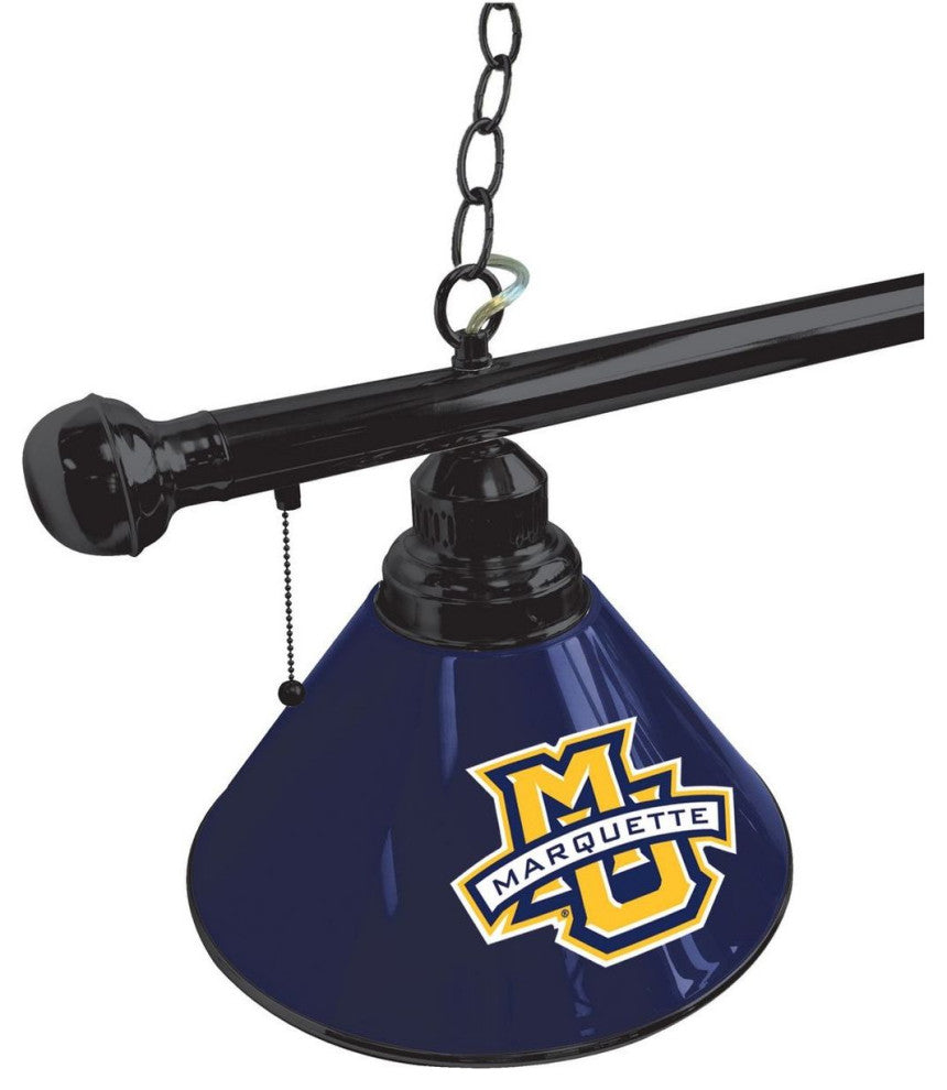 Holland Marquette University 3-Shade Billiard Light - Black Fixture
