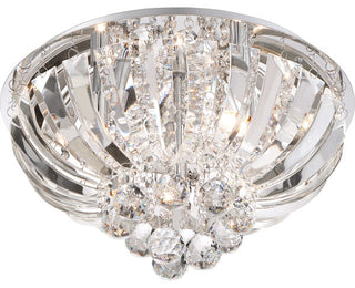 Quoizel PCGN1616C Five Light Flush Mount, Polished Chrome Finish