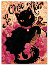 Natasha Wescoat 'Le Chat Noir' Canvas Art, 24x32