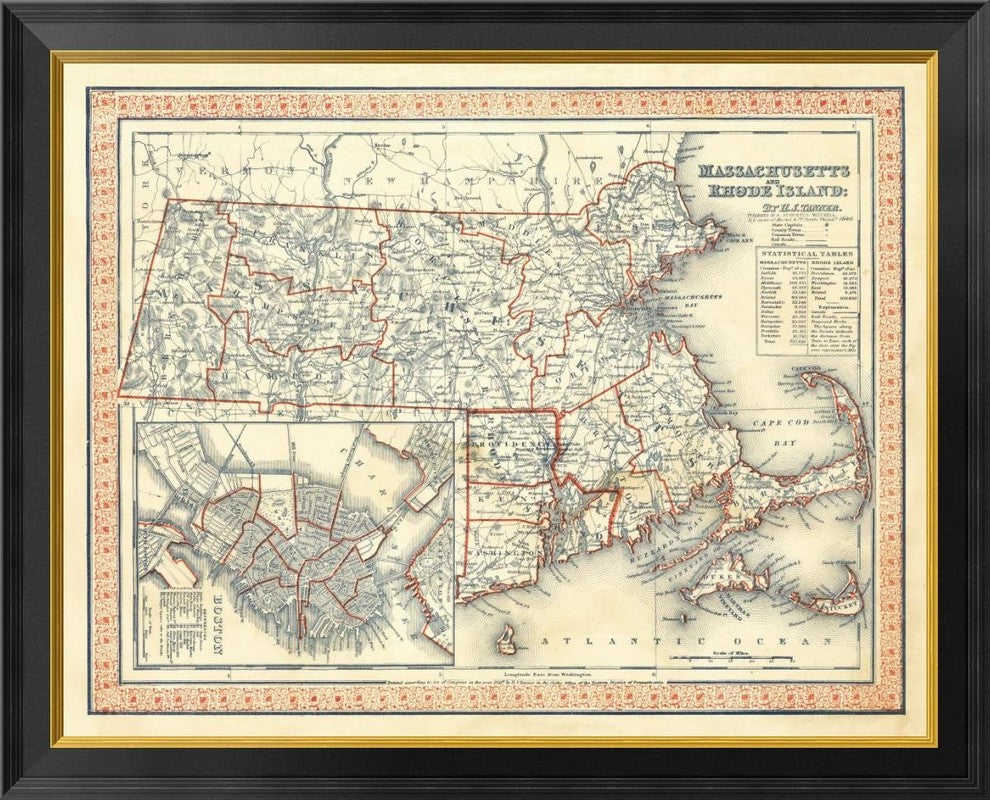 "Massachusetts, Rhode Island, 1846"  by Henry S. Tanner, 34x28"